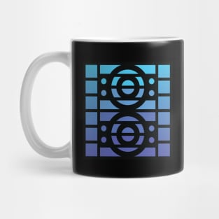 “Dimensional Systems” - V.3 Blue - (Geometric Art) (Dimensions) - Doc Labs Mug